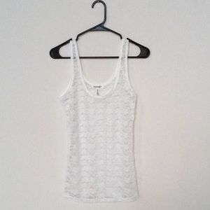 White Lace Tank
